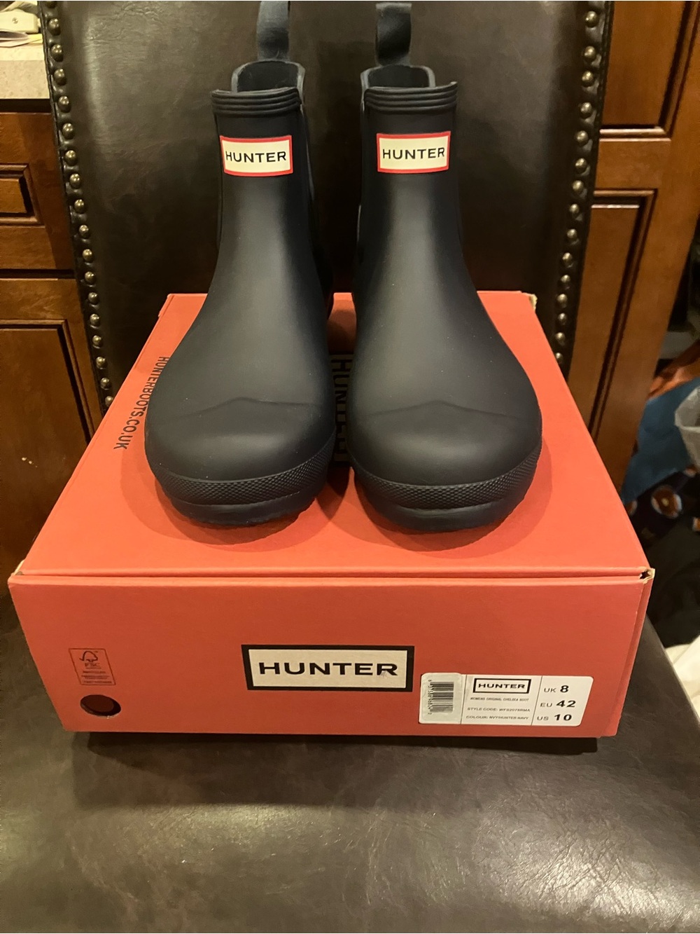 Hunter Chelsea boot navy size 10